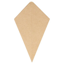 Cargar imagen en el visor de la galería, Cono Kraft con espacio para Salsa 16,5x19,5cm