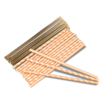 Cargar imagen en el visor de la galería, Pajitas Papel Kraft Variado Enfundadas 8mm x 23cm (Gruesas) (5000 unid/caja)(exclusivo online)