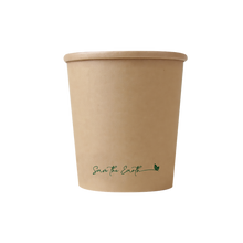 Cargar imagen en el visor de la galería, Sopera Cartón + Tapa Kraft 500ml (Combo)- 16oz