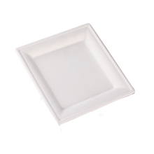Cargar imagen en el visor de la galería, Plato Cuadrado Caña de Azúcar 16x16cm