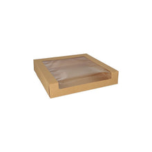 Cargar imagen en el visor de la galería, Cajas para Tarta 30 x 30 x 5,5 cm con ventana de PLA (25 unid/pack)