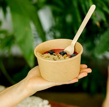 Cargar imagen en el visor de la galería, Ensaladera Cartón 1000 ml + Tapa rPET Antivaho