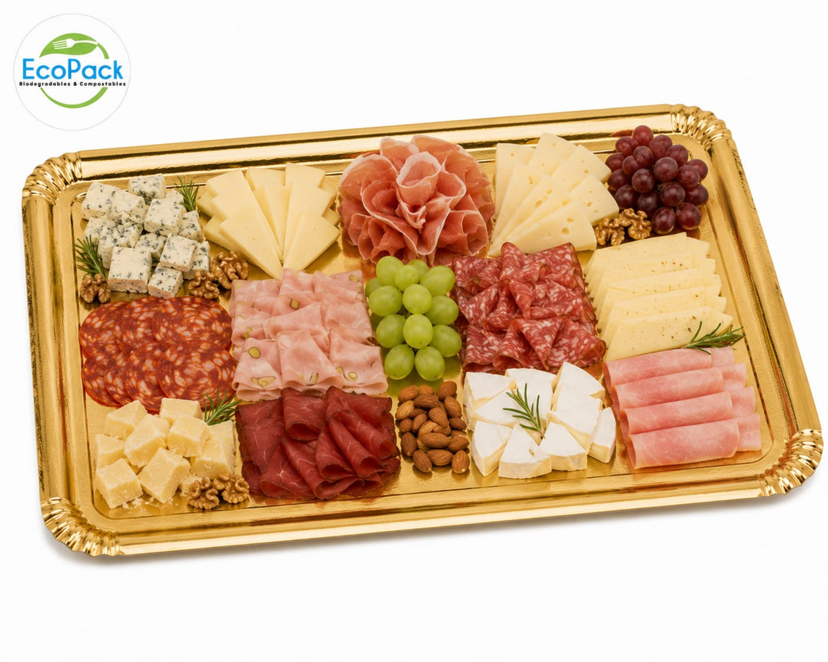 Bandeja Dorada Elite Plus 34x23cm
