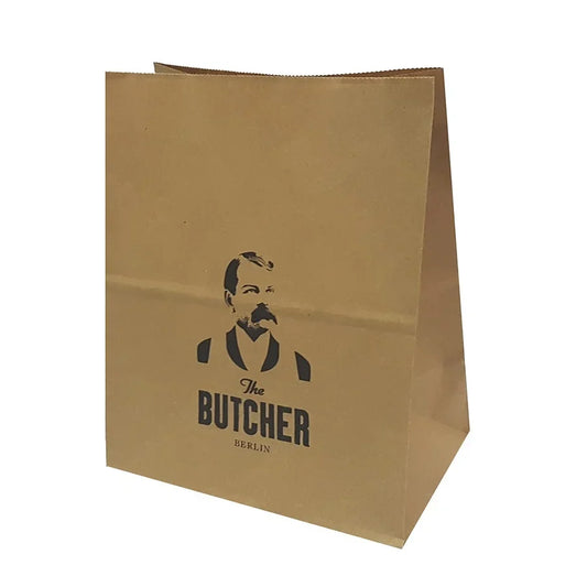 Bolsa Americana Kraft M (26+14x40cm) - (personalizada a 1 tinta - 2 caras)- 1500 unidades