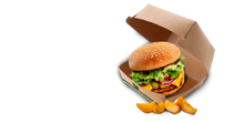 Cargar imagen en el visor de la galería, Caja Kraft Hamburguesa Pequeña 11x11x7cm (200 unid/caja)