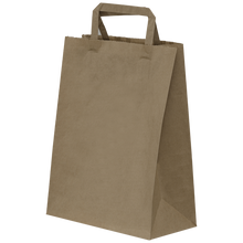 Cargar imagen en el visor de la galería, Bolsa Kraft Asa Plana XS (22+10x29cm) (personalizada a 1 tinta- a 2 caras)- 1500 unidades