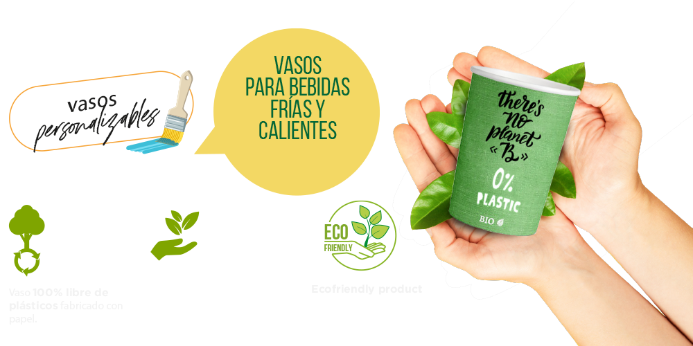 Vasos Plastic Free 200ml (7oz) (1000 unid/caja)