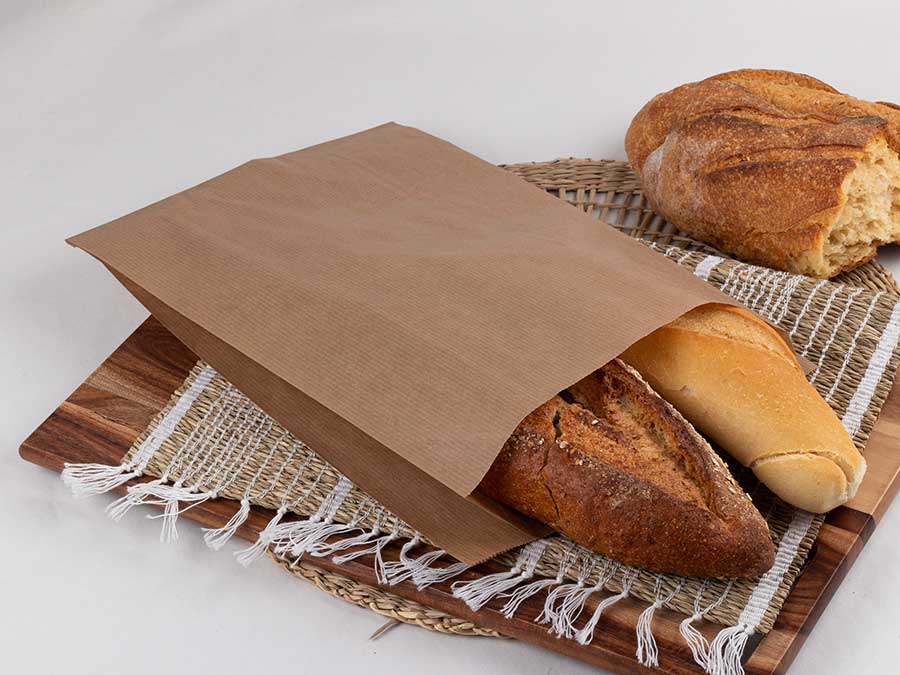 Bolsa Bollería Papel Kraft Verjurado 30+9x58cm 40gr.(1.000 uds./caja) (exclusivo online)