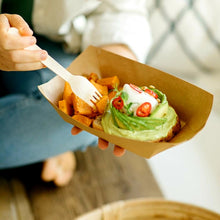 Cargar imagen en el visor de la galería, Barquetas Kraft Antigrasa/Fritos 1000ml (17x10x6cm)