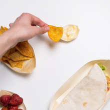 Cargar imagen en el visor de la galería, Barquetas/Cuencos Bambú 16,5x8,5x3cm