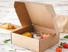 Cargar imagen en el visor de la galería, Caja Kraft Automontable 30x30x9cm (Microcanal)