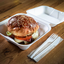 Cargar imagen en el visor de la galería, Envase Caña de Azúcar 23x23x8cm, 1500ml (200 unid/caja) (exclusivo online)