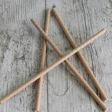 Cargar imagen en el visor de la galería, Pajitas Papel Kraft Enfundadas 6mm x 20cm (Delgadas) (5000 unid/caja)(exclusivo online)