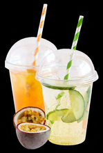 Cargar imagen en el visor de la galería, Pajitas Cartón Colores con Cuchara 8mm x 20cm (Gruesas) (5000 unid/caja) (exclusivo online)