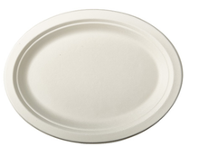 Cargar imagen en el visor de la galería, Plato/Bandeja Oval Grande Caña de Azúcar 32x26cm