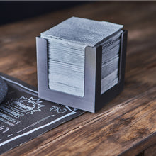 Cargar imagen en el visor de la galería, Servilletero Negro 100% Reciclado 11x11cm- apto para Servilleta 20x20cm