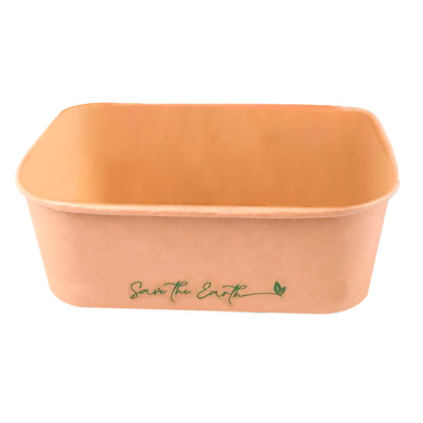 Tapa Cartón para Envase Microondable Kraft 500/750/1000ml