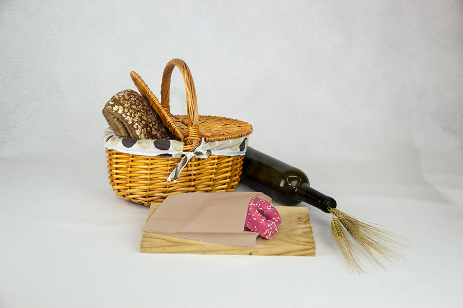 Bolsa Antigrasa Kraft para Patatas/Empanadas/Fritos 12+6x20cm