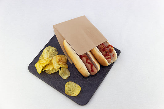 Bolsa Antigrasa Kraft Fast Food 15x15cm