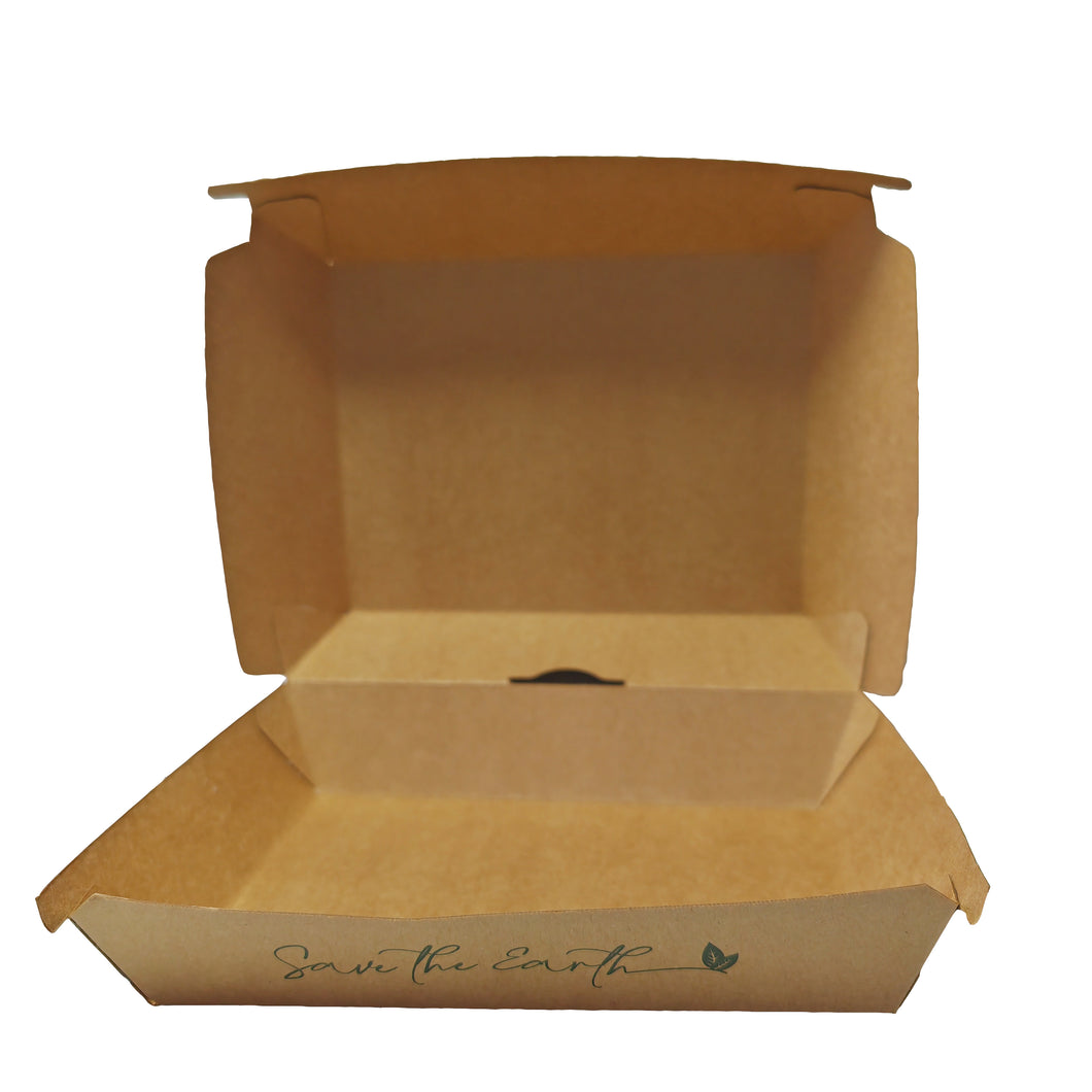 Kraft Burger + Potatoes Box 22.5x18x9cm