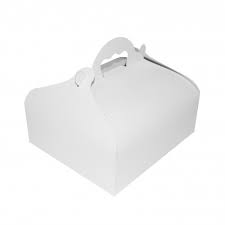 Caja  con Asa Pastelería - Grande (20x20x7cm)