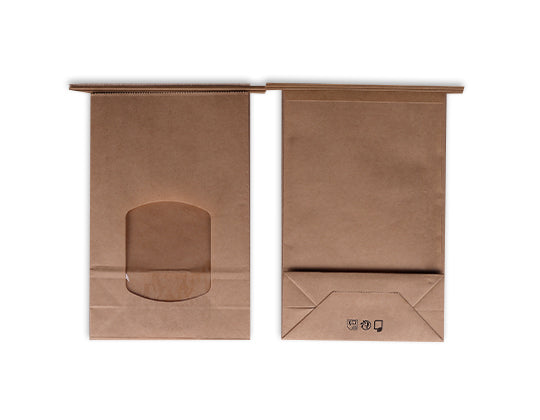 Bolsa SOS con ventana y autocierre 60 gsm  16x7x25cm (500 unid/caja)-(exclusivo online)