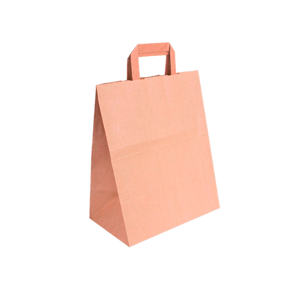 Bolsa Kraft Asa Plana S1 90gsm (26+14x32cm)
