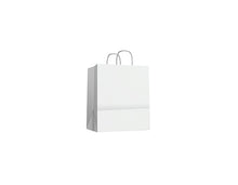 Cargar imagen en el visor de la galería, Bolsa Blanca Asa Rizada S 100gsm (27+14x32cm)-(250 unid/caja)-(exclusivo online)
