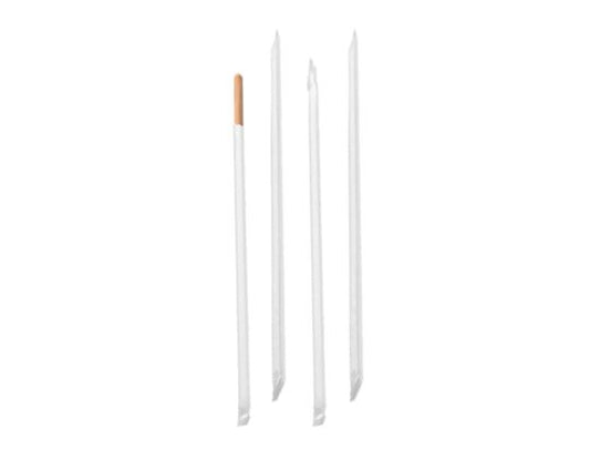 Pajitas Papel Kraft Enfundadas 6mm x 20cm (Delgadas) (5000 unid/caja)(exclusivo online)