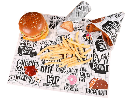 Papel Antigrasa Fast Food 28x34cm (500 unid/pack)