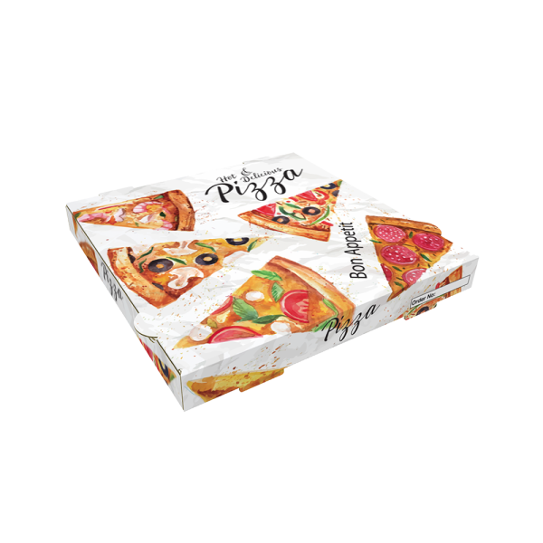 Decorated Pizza Box 30x30x3.5cm