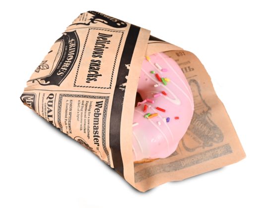 Papel Antigrasa Anuncios Kraft 28x34cm (500 unid/pack)