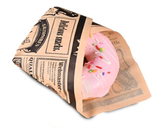 Papel Antigrasa Anuncios Kraft 28x34cm (500 unid/pack)