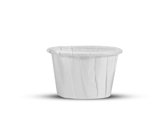 Salsera Blanca papel plisado 60ml (3000 unid/caja) (exclusivo online)