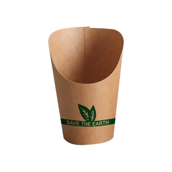 Envase redondo Kraft fritos/Wrap 240ml- 8 oz (1000 unid/caja) (exclusivo online)