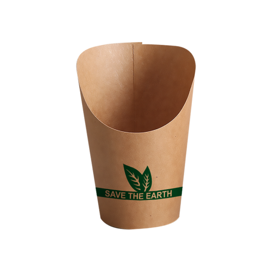 Envase redondo Kraft fritos/Wrap 240ml- 8 oz (1000 unid/caja) (exclusivo online)