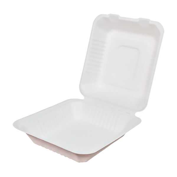 Portamenu Fibra Caña 23x23x8cm 1200ml (200 unid/caja)-(exclusivo online)