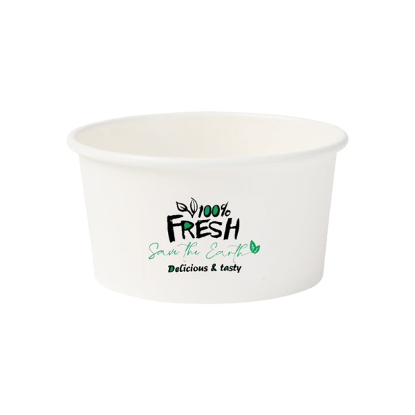 White Ice Cream Tub 120ml (Small - 4oz)