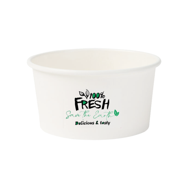 White Ice Cream Tub 120ml (Small - 4oz)