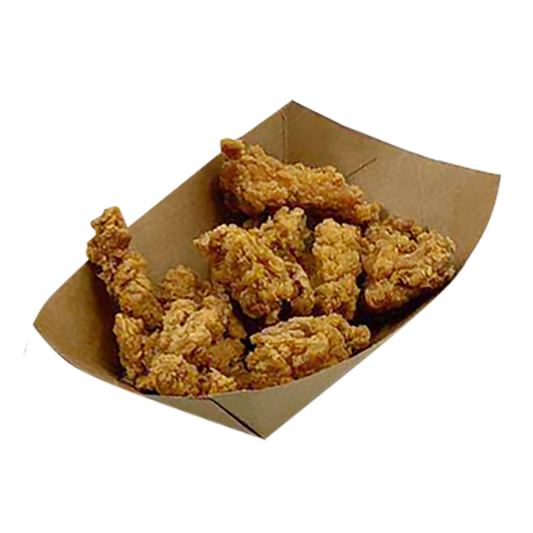 Barquetas Kraft Antigrasa/Fritos 400ml (10,5x7,5x4,3cm)