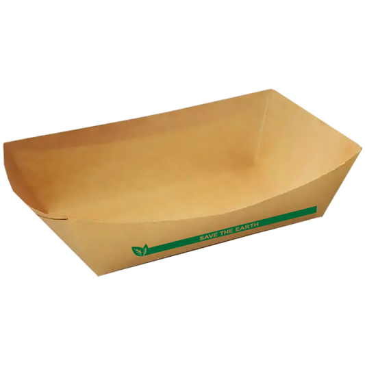 Barquetas Kraft Antigrasa/Fritos 1000ml (17x10x6cm)