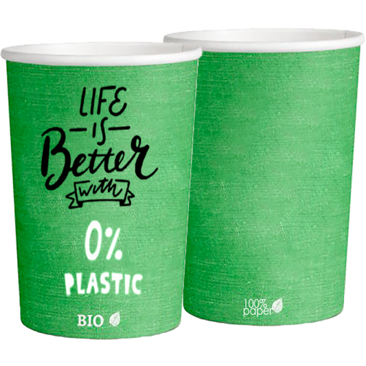 Vasos Verdes Plastic Free 480ml (16oz) (1000 unid/caja)