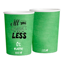 Load image into Gallery viewer, Plastic Free Green Cups 220ml (7.5oz)
