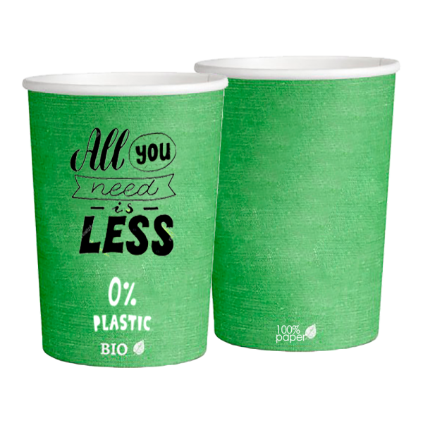 Vasos Verdes Plastic Free 220ml (7,5oz)