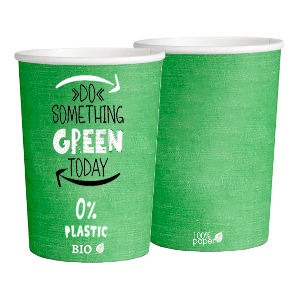 Vasos Verdes Plastic Free 360ml (12oz) (1000 unid/caja)