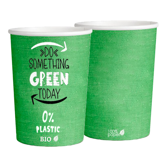 Vasos Verdes Plastic Free 360ml (12oz) (1000 unid/caja)