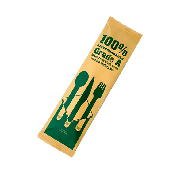 Pack 4x1  Tenedor, Cuchillo, Cuchara y Servilleta