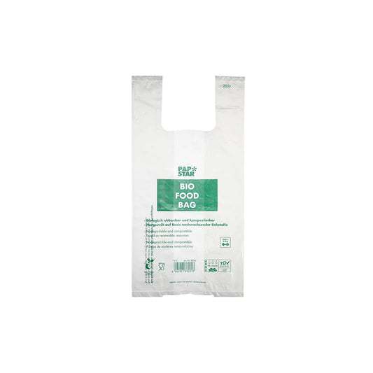 Bolsa Camiseta Compostable 47x22x13cm (alto x ancho x fuelle) 100 unid/rollo