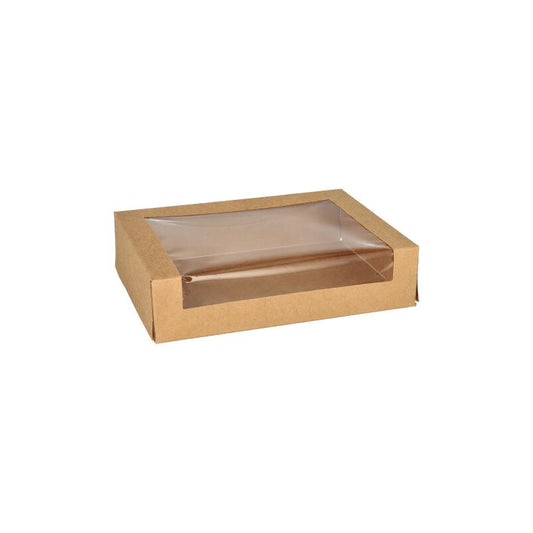 Cajas Pastelería 19,5 x 14 x 4,5 cm con ventana de PLA