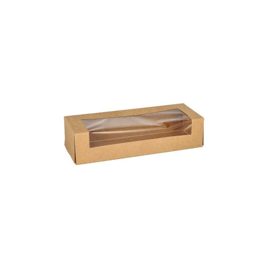 Cajas Pastelería 19,5 x 7 x 4,5 cm con ventana de PLA